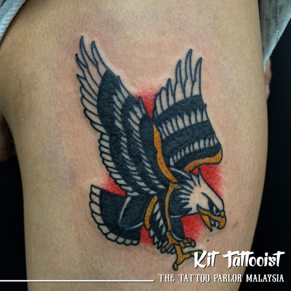 Traditional eagle on the shoulder