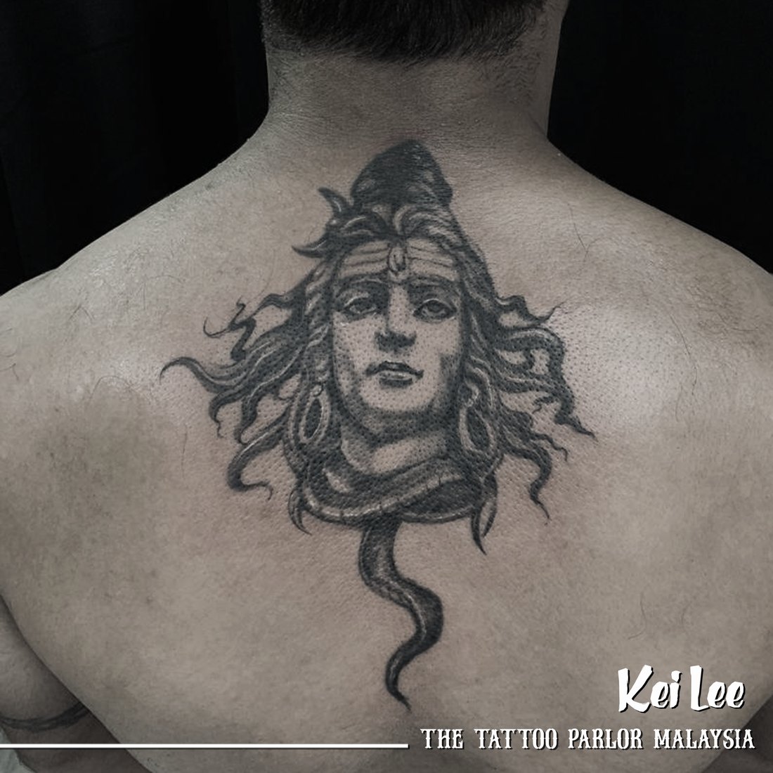 Medusa back of neck