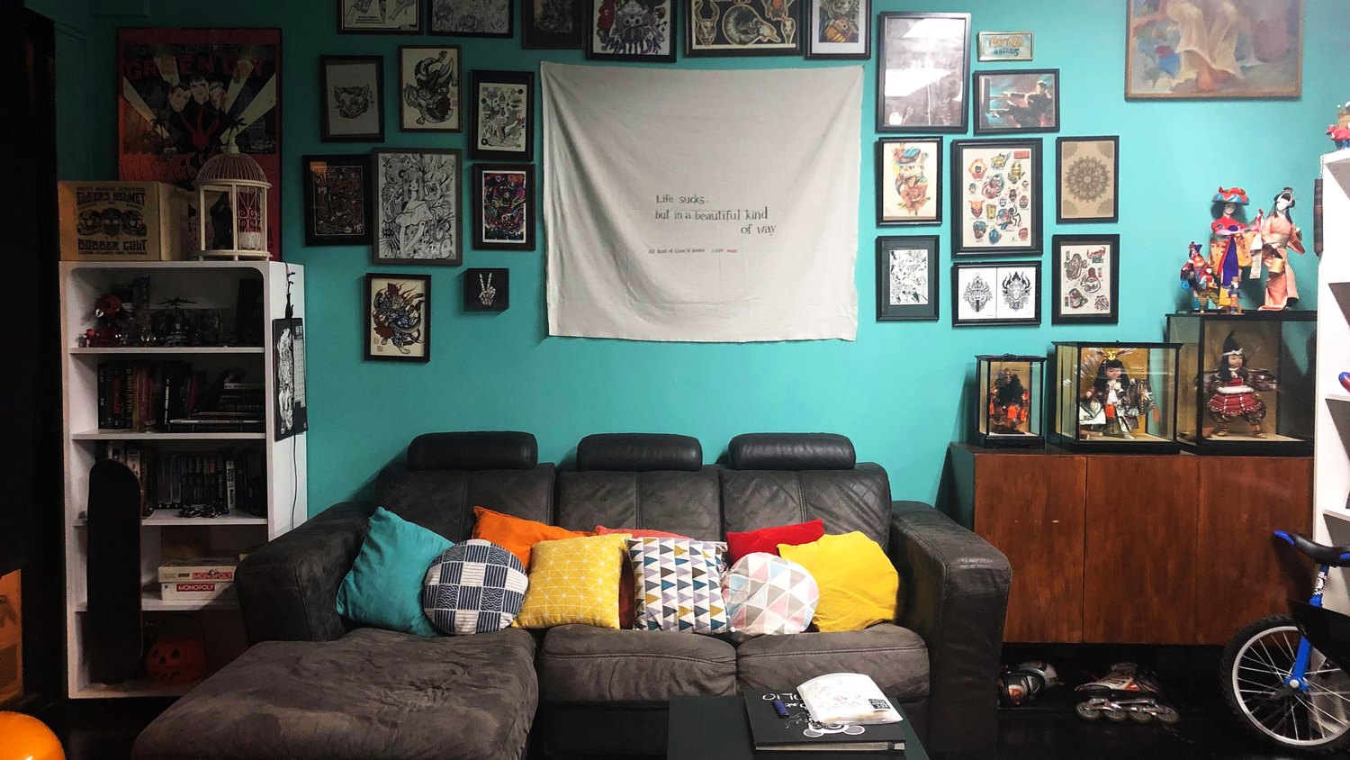 The studio interior